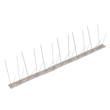 vidaXL Set bandă cu țepi antipăsări cu 4 rânduri, 6 buc., oțel, 3 m