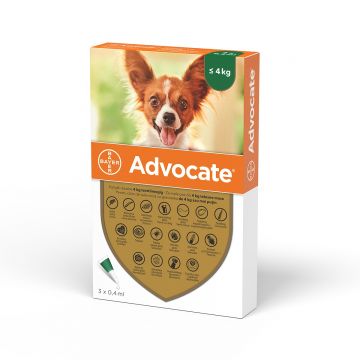 Advocate Caine 0-4 kg, 1 pipeta