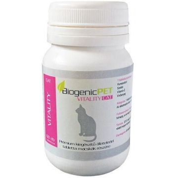 BiogenicPET Vitality Cat, 60 comprimate