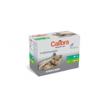 Calibra Cat Pouch Premium Sterilised Multipack 12x100 Gr