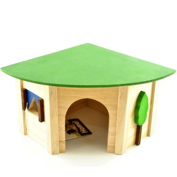 Casuta Lemn Rozatoare Eco Corner