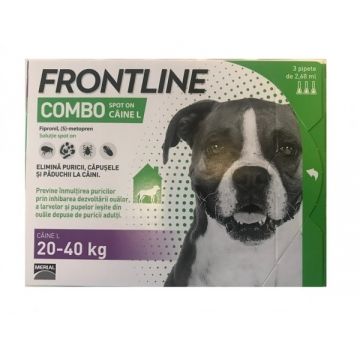 Frontline Combo L Pentru Caini cu Greutatea Intre 20 40 kg 1 pipeta