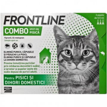 Frontline Combo Spot On Pisica 3 pipete