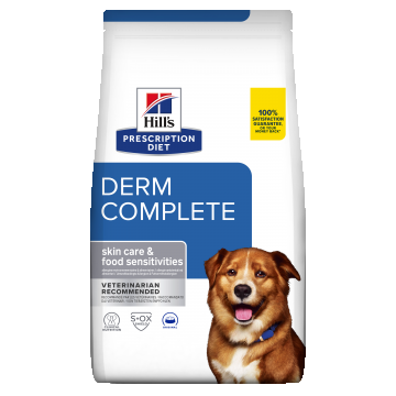 Hill's Prescription Diet Canine Derm Complete, 4 kg ieftina