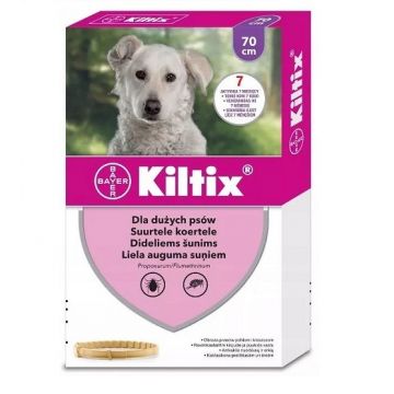 Zgarda antiparazitara pentru caini Kiltix, 70 cm