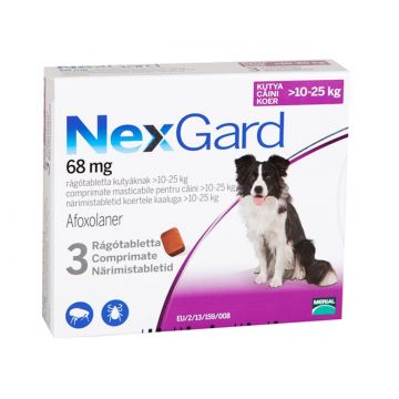 NexGard L (10-25 kg), 68 mg, 1 tableta