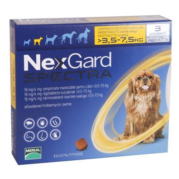 Nexgard Spectra Dog S 3.5-7.5 Kg x 1 Tableta