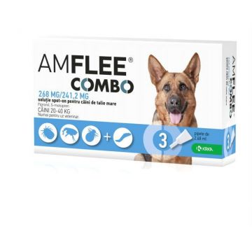 Pipeta Antiparazitara Amflee Combo Dog L 20-40 kg