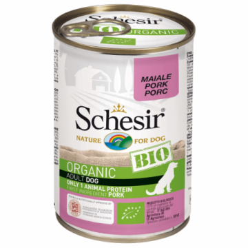 Schesir Dog Bio Porc, conserva 400 g