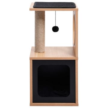 vidaXL Ansamblu pentru pisici, covoraș din funie de sisal, 60 cm