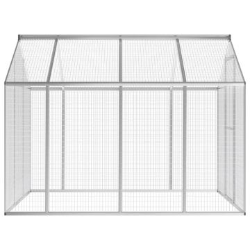 vidaXL Coteț pentru păsări de exterior, aluminiu, 178 x 242 x 192 cm
