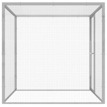 vidaXL Cușcă pentru pisici, 1,5x1,5x1,5 m, oțel galvanizat
