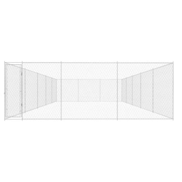 vidaXL Padoc pentru câini de exterior, 950x570x185 cm, oțel galvanizat