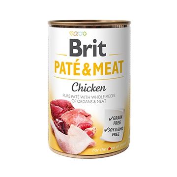 Brit Pate & Meat cu Pui 400 Gr