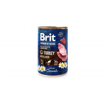 Brit Premium By Nature Turkey With Liver Conserva, Pachet 6 X 800 Gr