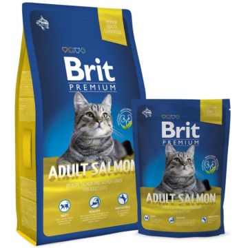 Brit Premium Cat Adult Cu Somon 1.5 Kg