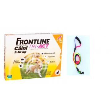 Frontline Tri Act S 5 10 Kg 3 Pipete PLUS 1 Lesa Curcubeu 2M CADOU