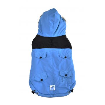 Haina Mon Petit Maro Albastra Cu Gluga si Dunga S, 35 Cm