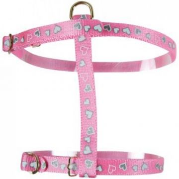Ham Pentru Pisici Reflectorizant Roz