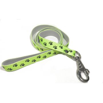 Lesa textila pentru caini de talie mica si medie, model labute, lungime 130 cm, latime 20 mm