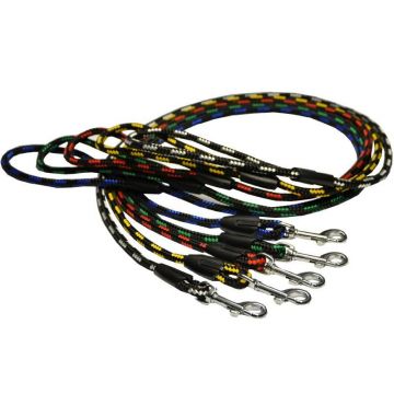 Lesa textila, multicolora, ultra-rezistenta, lungime 120 cm, latime 1.2 cm