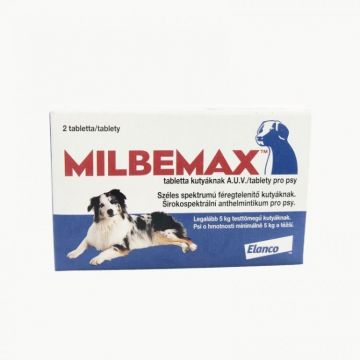 Milbemax Dog 12,5/125 mg ( 5-25 kg ) x 1 Tableta