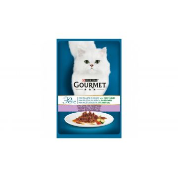 Purina Gourmet Perle Vanat Si Legume Plic 85 Gr 5 Plus 2 Gratis