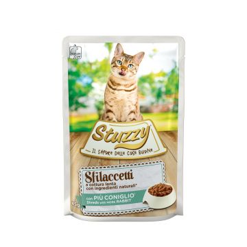 Stuzzy Cat plic, fasii sos iepure, 85 g ieftina