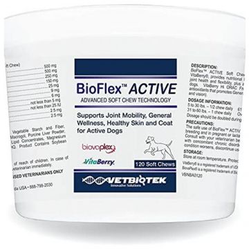 Bioflex Active, Vetbiotek, 120 tablete de firma original