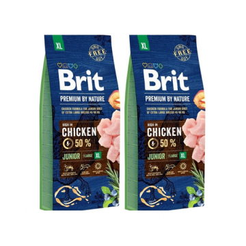 BRIT Premium By Nature Junior Extra Large Hrana uscata pentru catei si juniori de talie foarte mare XL