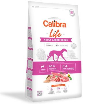 Calibra Dog Life Adult Large Lamb, 2.5 kg la reducere