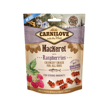CARNILOVE Recompense delicatese pentru caini cu macrou si zmeura 200 g