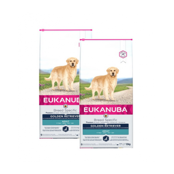 EUKANUBA Adult Breeds Specific Golden Retriever Chicken Hrana uscata caini adulti, cu pui 24 kg (2 x 12 kg)