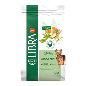 Hrana Uscata Caini Adulti, Libra Dog Adult Mini, Pui, 8 kg