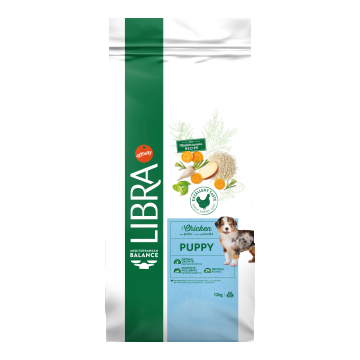 Hrana Uscata Catei, Libra Dog Puppy Medium-Maxi, Pui, 12 kg