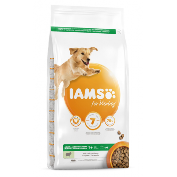 IAMS For Vitality Hrana uscata cu miel pentru cainii adulti de talie mare 12kg