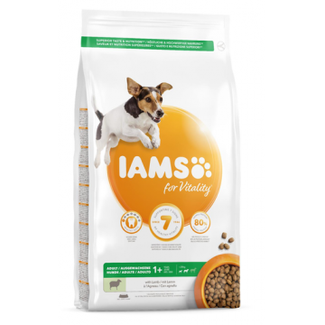 IAMS For Vitality Hrana uscata cu miel pentru cainii adulti de talie mica si medie 12 kg