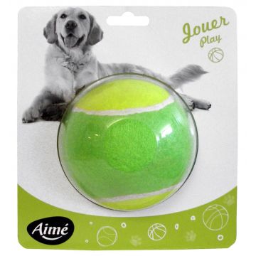 Jucarie caine minge tenis maxi, 10 cm