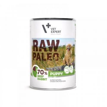 Raw Paleo Puppy Duo Protein, Vita & Iepure, 400 g
