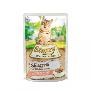 Stuzzy Cat, plic fasii sos somon, 85 g