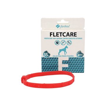 Zgarda antiparazitara caini talie mica, Fletcare, 35 cm