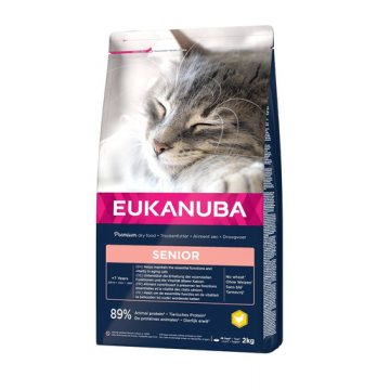 EUKANUBA Cat Senior All Breeds Top Condition Chicken & Liver Hrana uscata pentru pisici senior, cu pui si curcan 2 kg