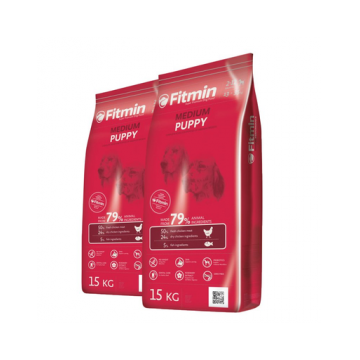 FITMIN Medium puppy Hrana uscata pentru caini juniori si catele gestante de talie medie 30 kg (2 x 15 kg)