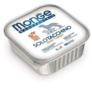 Monge Dog Pate Solo, curcan, 150 g