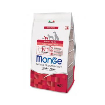 Monge Natural Superpremium All Breeds Mini Puppy, pui, 3 kg