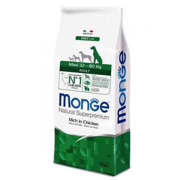 Monge Natural Superpremium Maxi Adult, pui, 12 kg ieftina