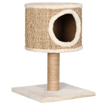 vidaXL Ansamblu pisici cu casă și stâlp de zgâriat 52 cm iarbă de mare