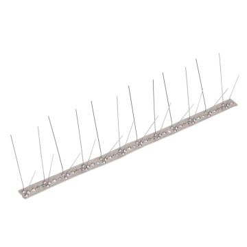 vidaXL Set bandă cu țepi antipăsări cu 4 rânduri, 20 buc., oțel, 10 m