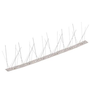 vidaXL Set bandă cu țepi antipăsări cu 5 rânduri, 20 buc., oțel, 10 m