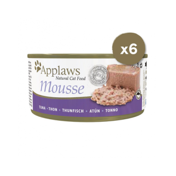APPLAWS Cat Mousse hrana umeda pentru pisici, cu ton 6 x 70 g